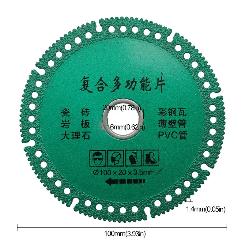 Imagem -04 - Discos de Corte Diamante Saw Blade Metal Brazing Ferro Rebar Angle Grinder Disk Cortar Ferramenta Roda Peça Aço Inoxidável