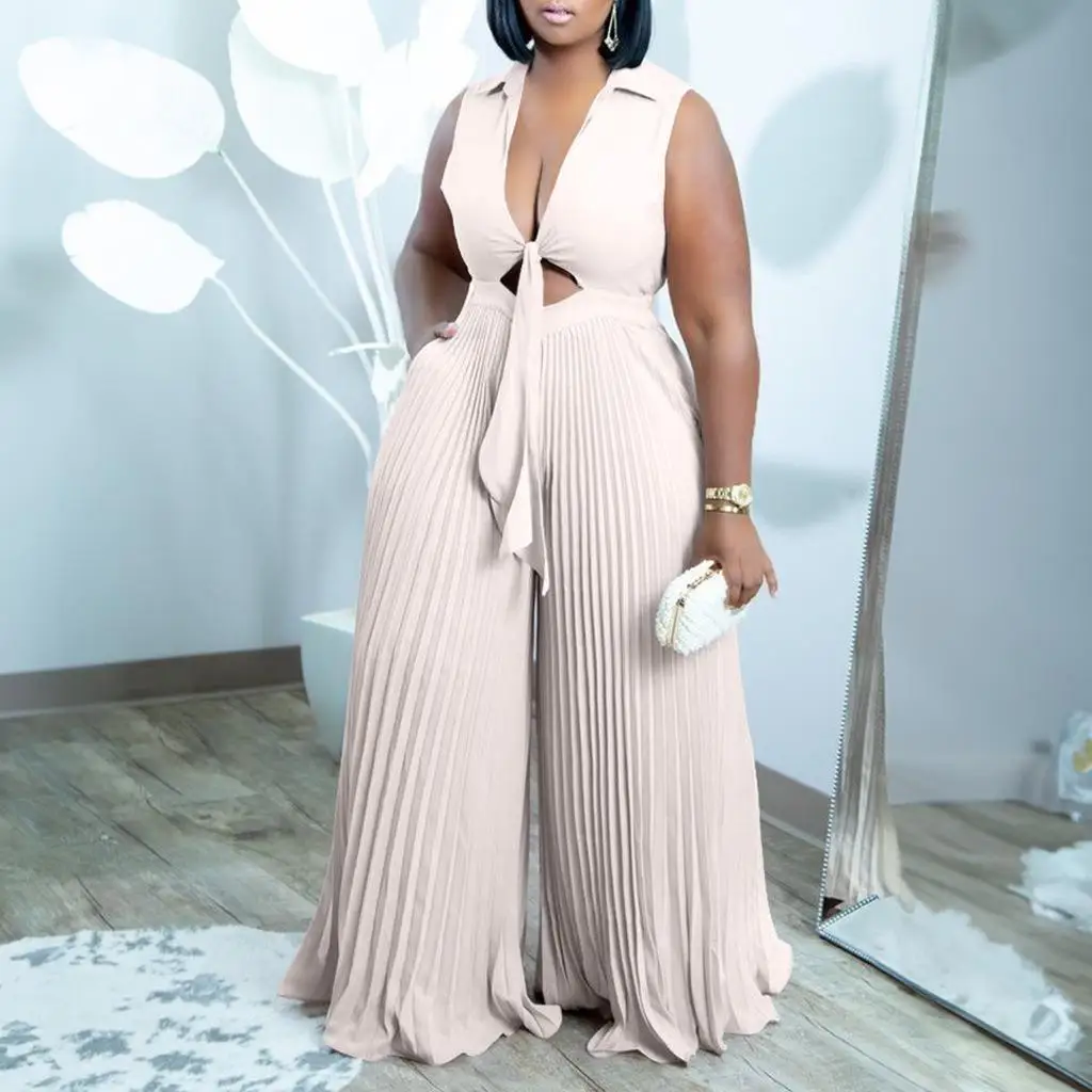 

Женский комбинезон с высокой талией и широкими штанинами, летняя мода с принтом, удобная эластичная ткань, повседневная одежда