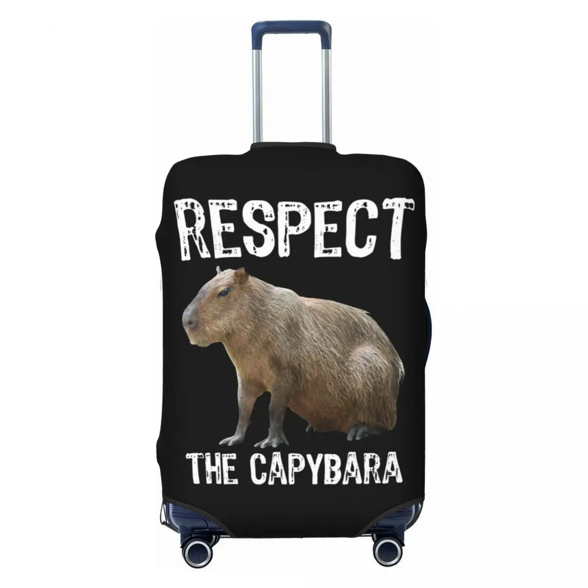 

Поважайте капибары, забавный грызун, капибара, чехол для багажа для путешествий, пылезащитный чехол для чемодана, подходит для 18-32 дюймов