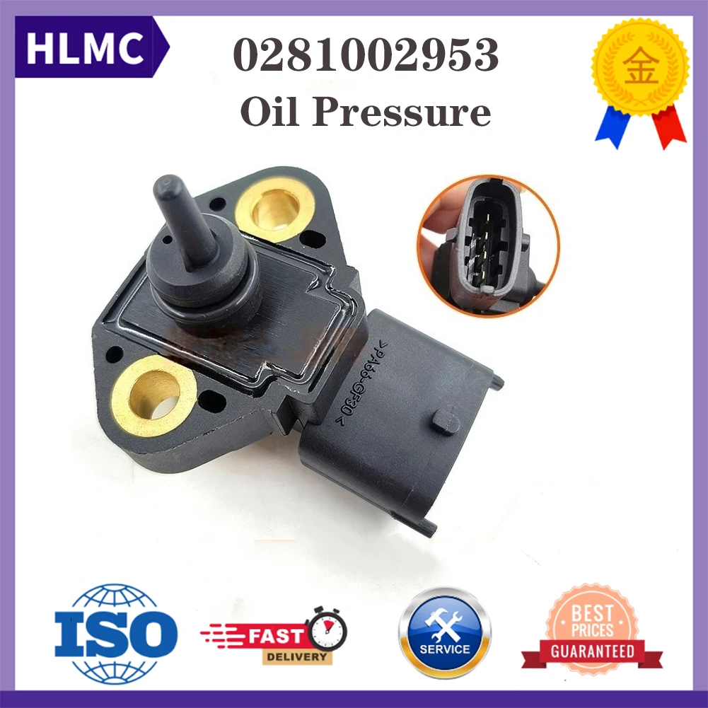 Construction Machinery Parts 0281002953 Doosan Daewoo Excavator DX225-9/9C Oil Pressure And Temperature Sensor