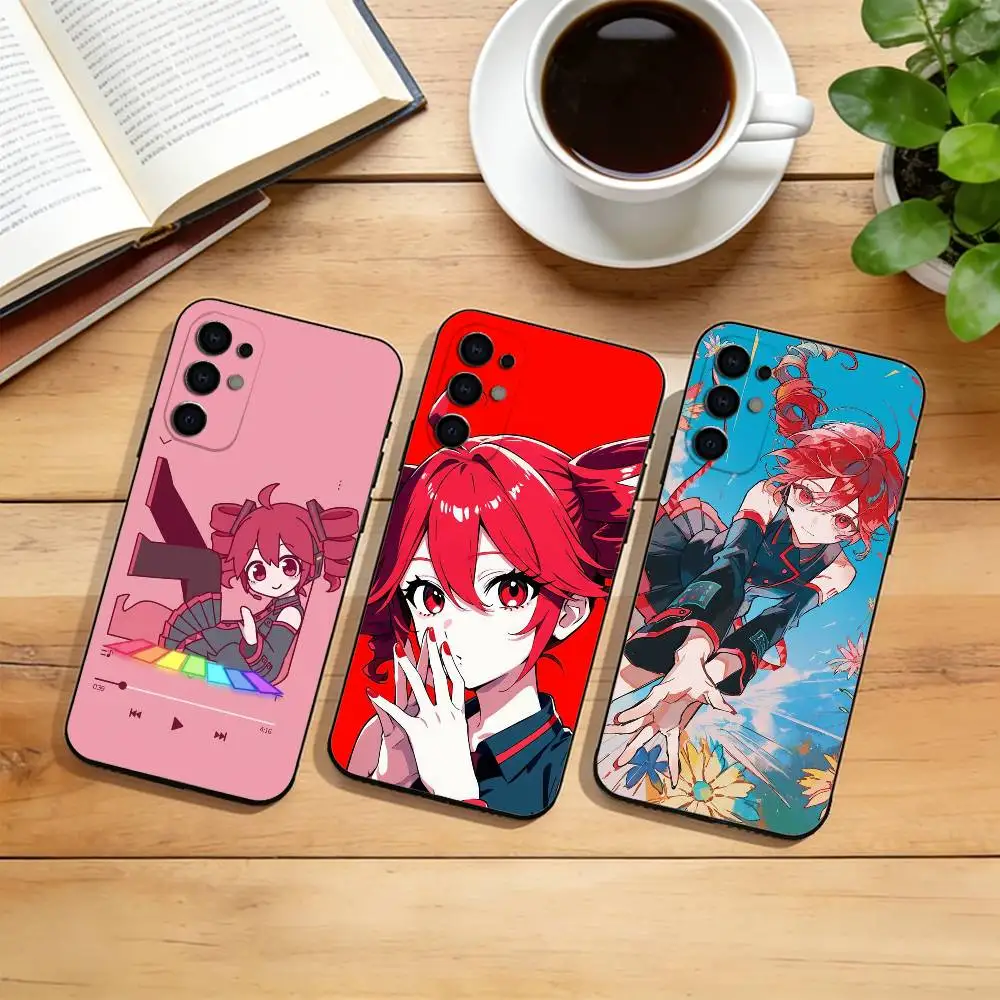 K-Kasane T-Teto Get To Me  Phone Case Black Silicone Soft For Samsung S25,S24,S21,S22,S23,S30,Ultra,S20,Plus,Fe,Lite
