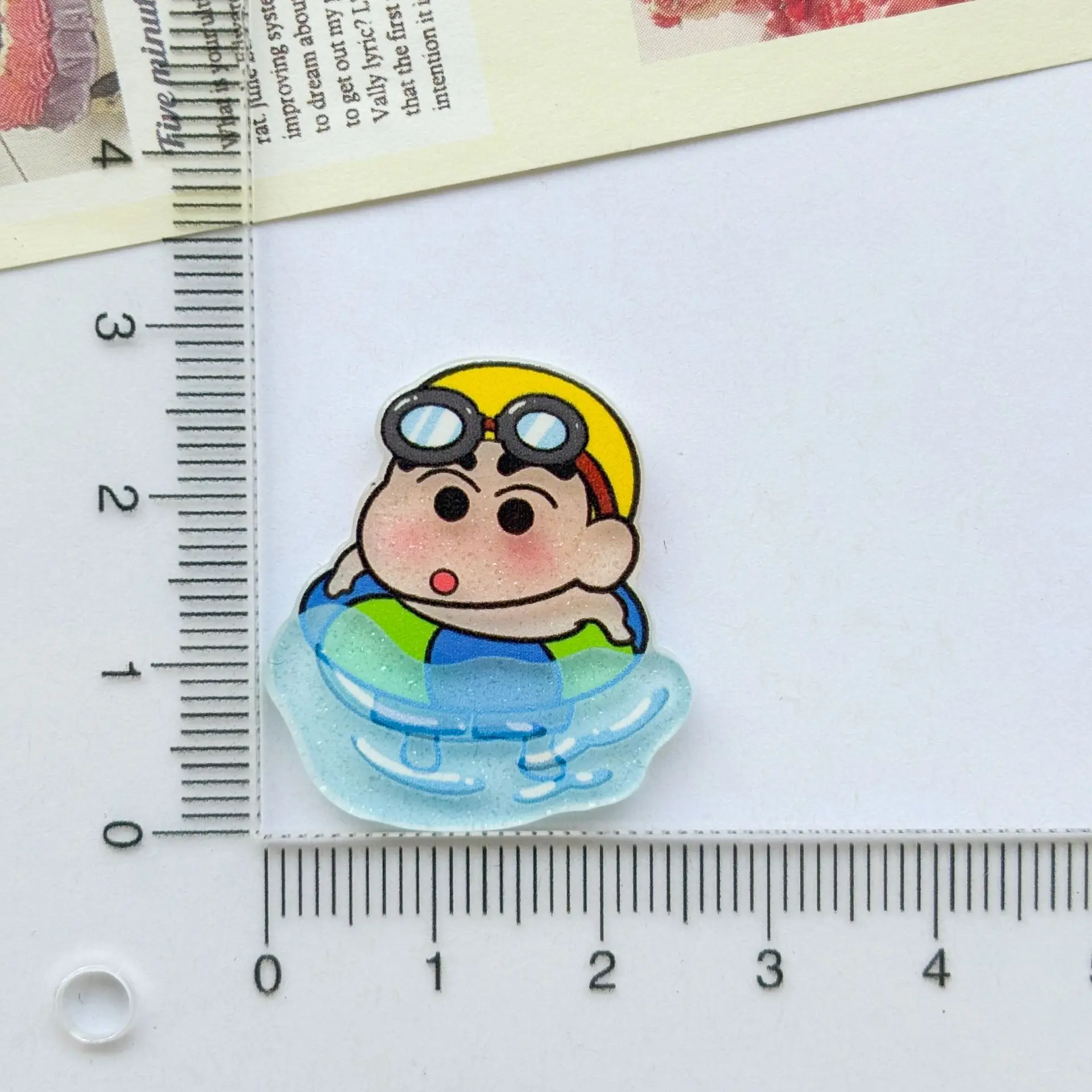 

10Pcs/set Cartoon Crayon Shin-chan Acrylic Brooches Kawaii Cute Girl Heart Cute Brooch Badge DIY Jewelry Pins Hair Trinket