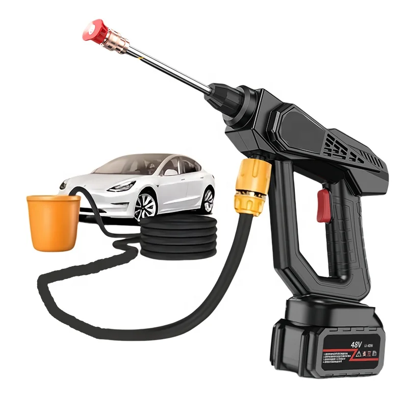hit productHigh Pressure Car Wash Water Gun Portable 24V Electric Vehicle Washer Machine Wireless Cleaning Tools Floor Flushing