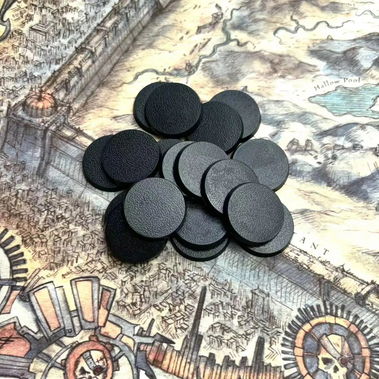 Bases rondes pour jeux de table, mini-indicateur, 28.5mm, 28.5mm