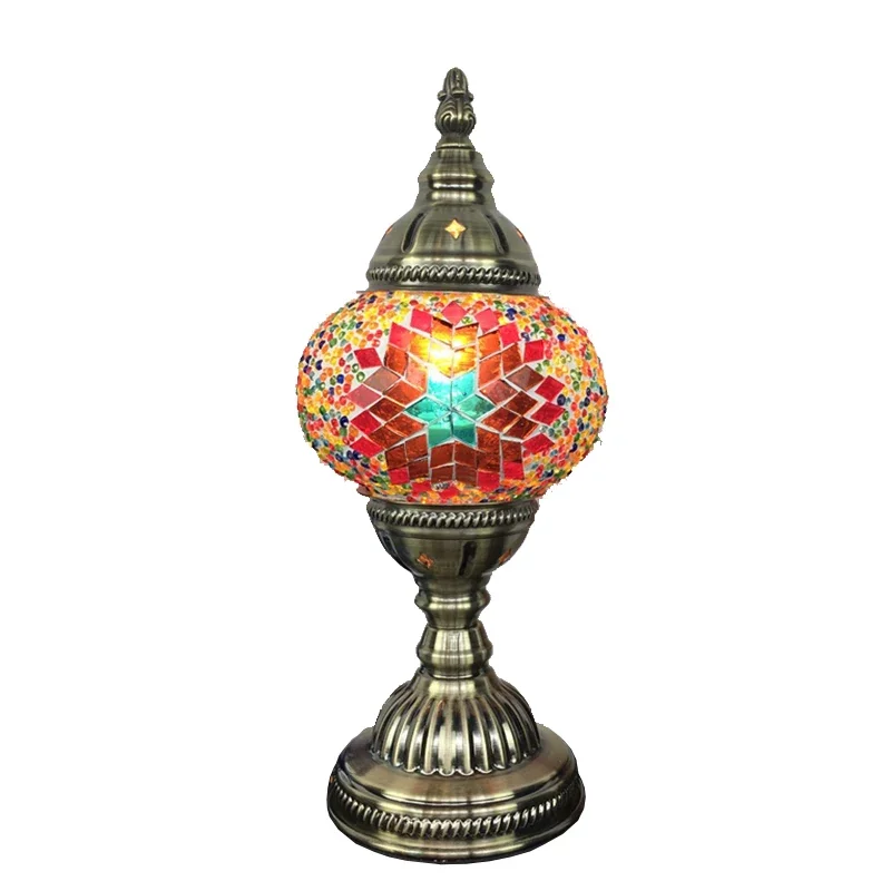 Turkish small table lamp retro exotic bedroom living room restaurant hotel homestay bar Southeast Asia handmade table lamp