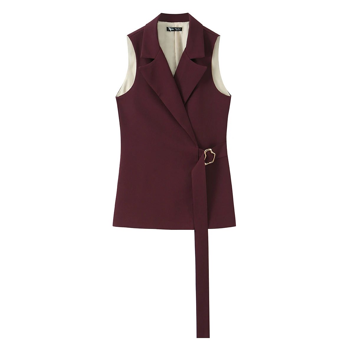 Summer new women's commuting style suit vest set, women's high-end sense belt fashion two-piece set