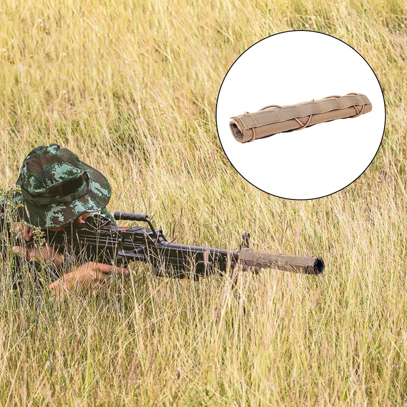 Hunting Airsoft Suppressor Silencer Cover Air Sniper Gun Shooting Muffler Sleeve Heat Cover Shield Baffler Protector