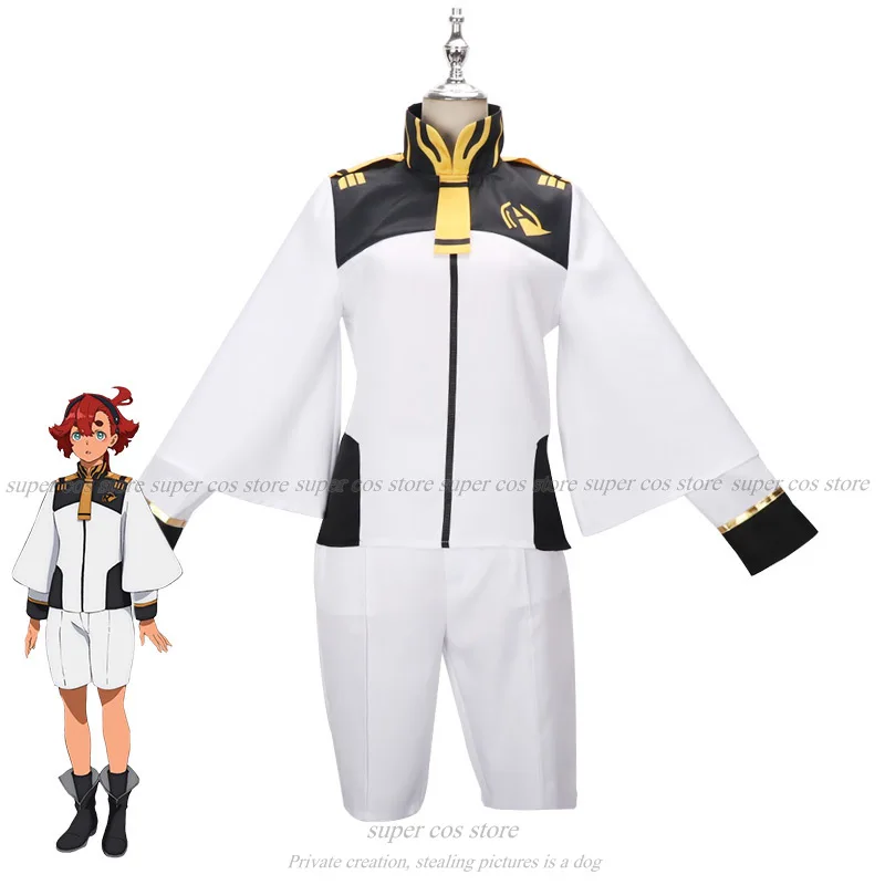 La bruja de Mercurio Suletta Mercury Miorine Rembran Anime Cosplay disfraces peluca conjunto completo Anime hombres Cosplay disfraz de Halloween