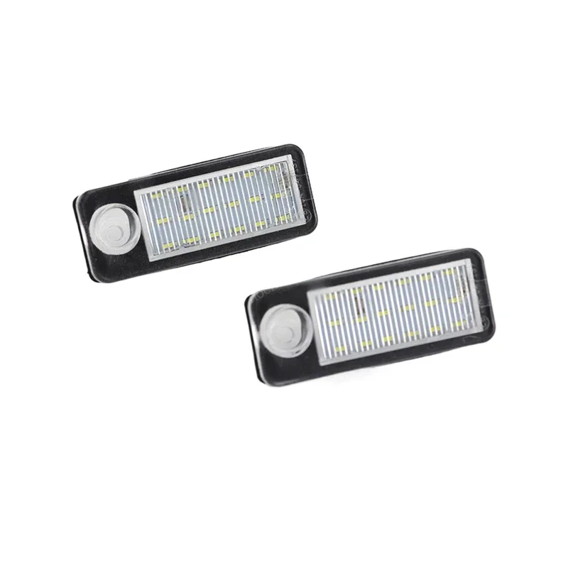 2Pcs Canbus LED License Plate Light For Audi A6 C5 4B Avant Wagon 1997-2004 RS6 RS6 Plus 2002-2004 White Car-Styling Number Lamp