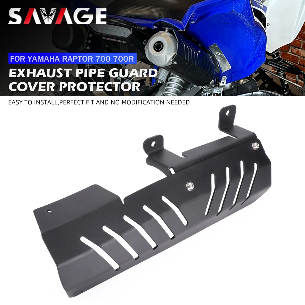 

Motorcycle ATV Exhaust Pipe Cover Protector For Yamaha Raptor 700 YFM700 700R YFM700R 2006-2024 Muffler Heat Shield Guards