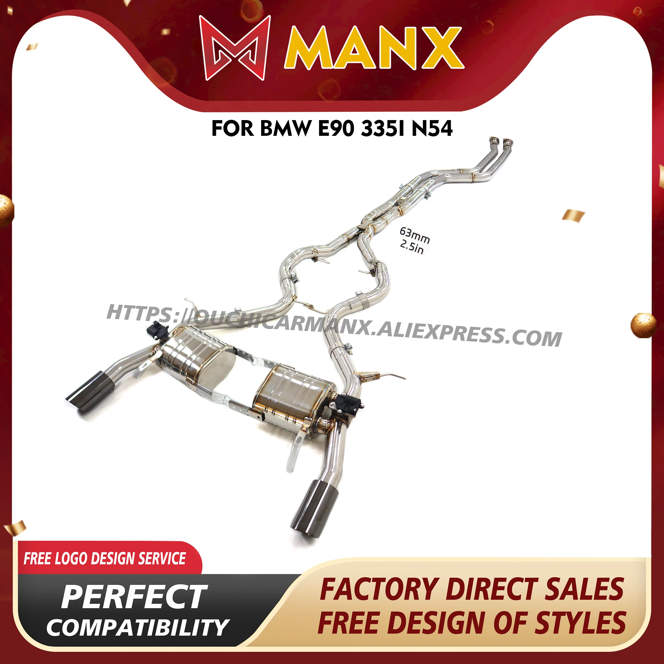 Manx SS304 Catback … - image