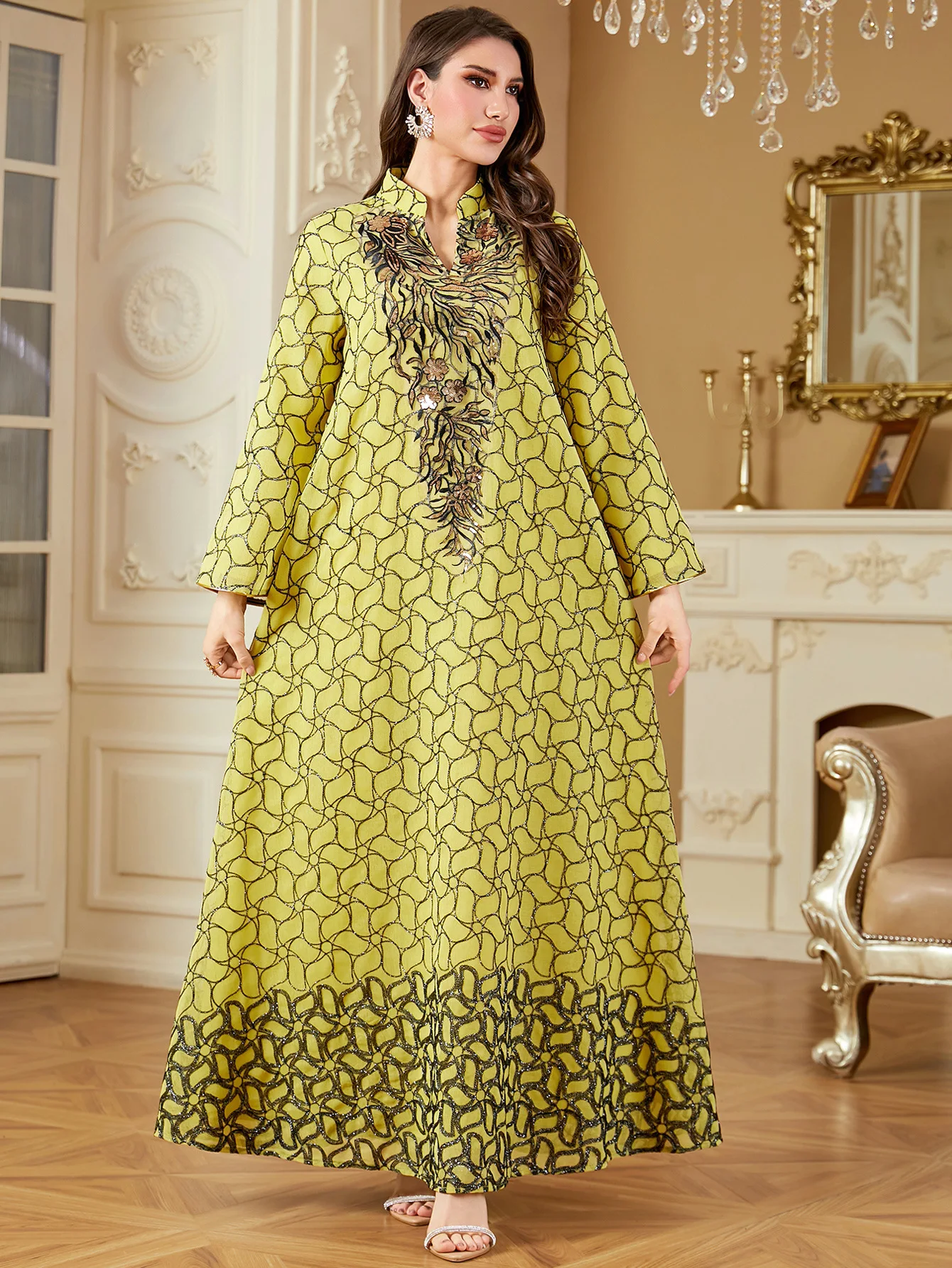 Eid femmes Robe broderie musulmane Abaya robes Largos Caftan Jalabiya Ramadan robes longues dubaï caftan arabe longue Robe 2025