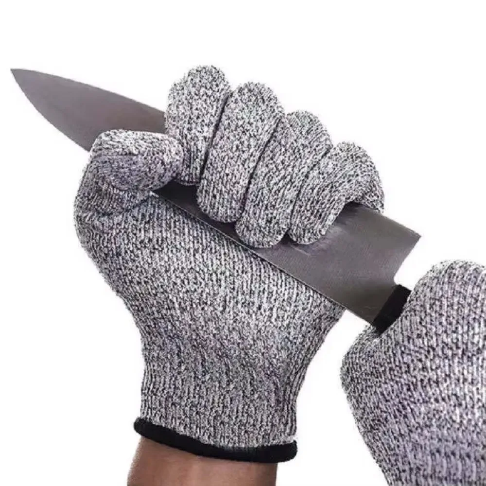 Level 5 Cut Proof Stab Resistant Wire Metal Gloves for Kitchen Butcher Oyster Shucking Fish Gardening - Safety Gloves