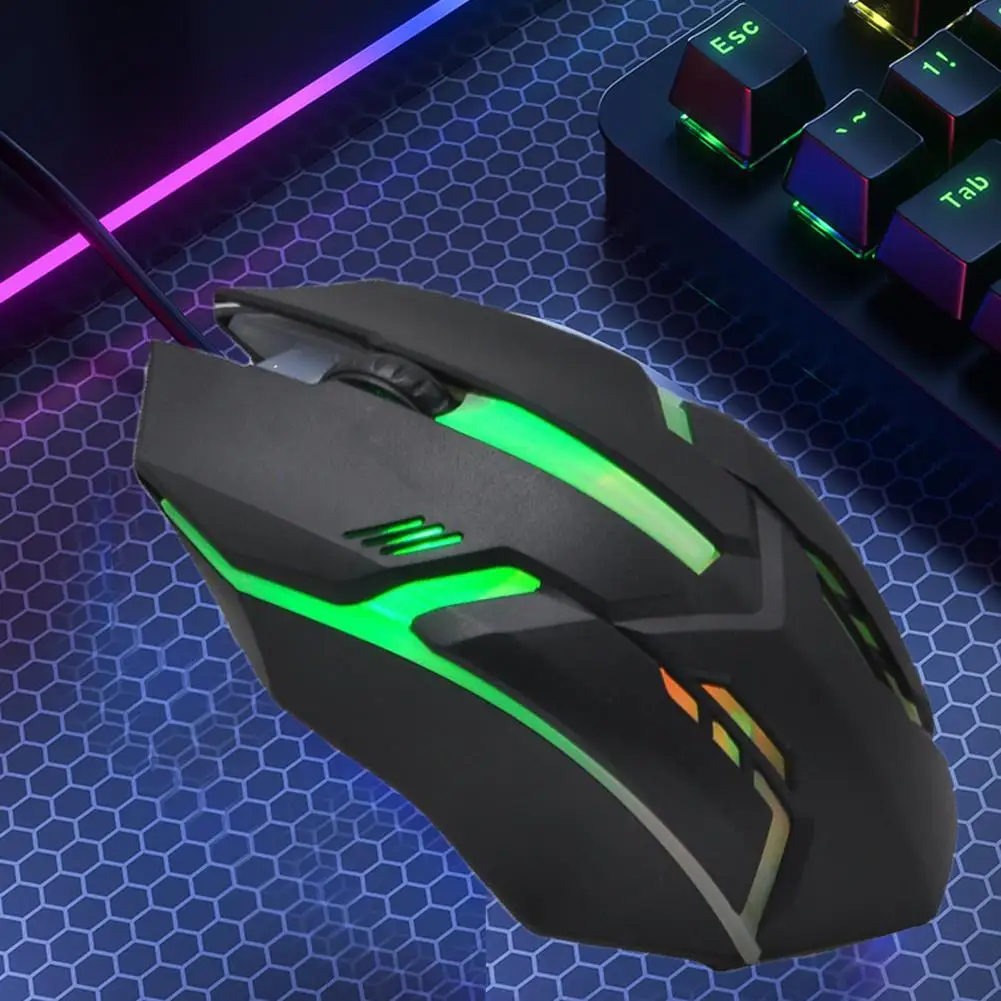 Creative Wired Mice Luminous Plug Play USB Optical Gamer Mouse  Gamer Mouse    Wired Mouse