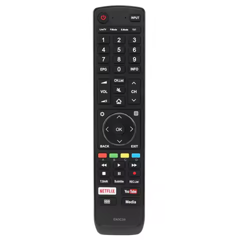 New Remote Control EN3C39 Use for Hisense Smart TV 50N7 55N7 65N7 65N8 65N9 65P7 65P8 75N7 75N9 E56B Controller Replacement