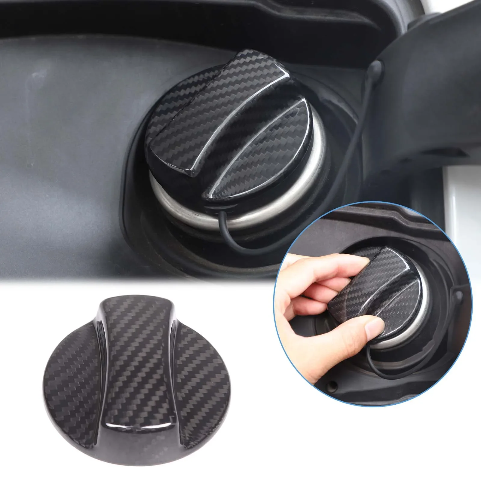 For BMW X3 real carbon fiber car styling car fuel cap sticker car decoration protection accessories 1Pcs