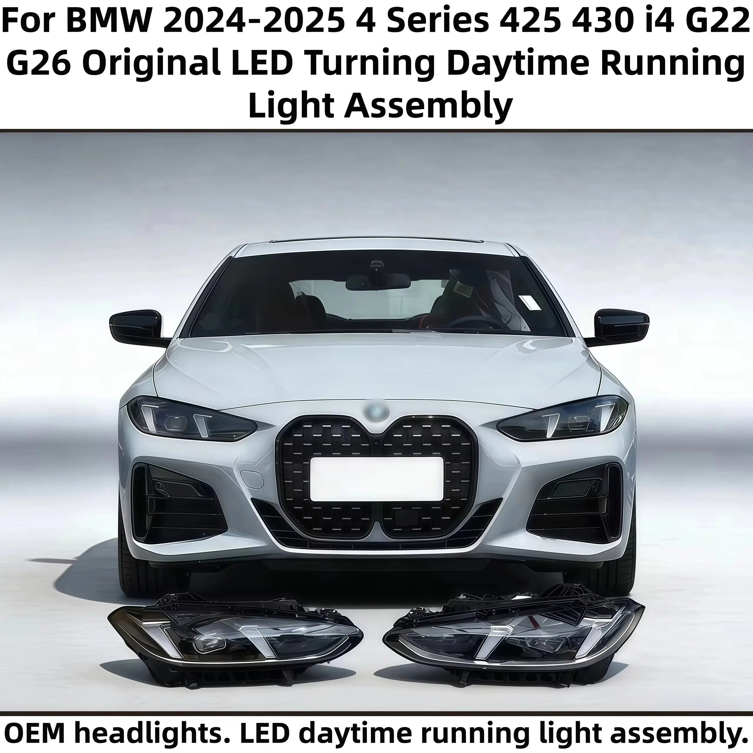 

Headlight For BMW 2024-2025 4 Series 425 430 i4 G22 G26 Original LED Turning Daytime Running Headlight Assembly car accessories