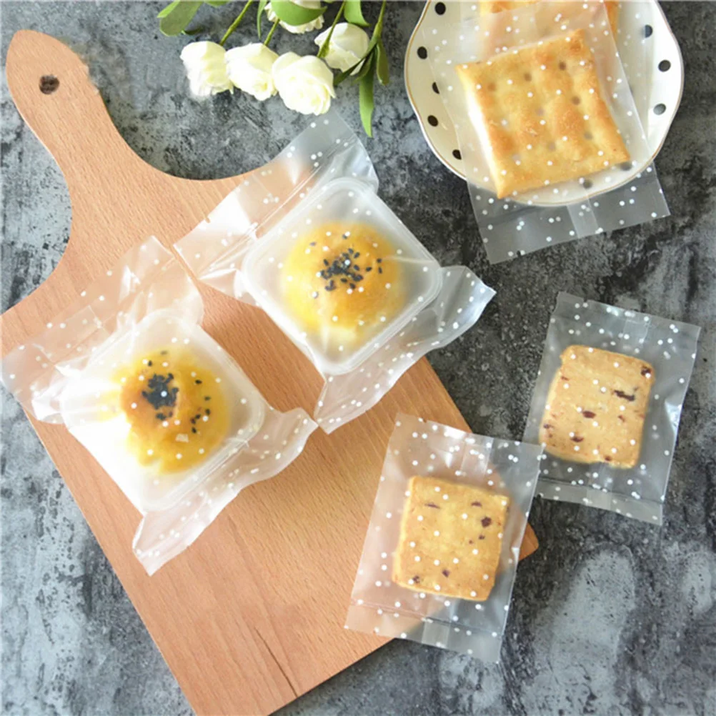 

100pcs Translucence Stars Pattern Treat Bag Nougat Cookies Pastry Dessert Bag Packing Bag Favor Bag Party Supplies