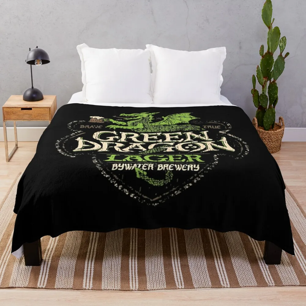 

Green Dragon Lager Throw Blanket Sofa Extra Large Throw Blankets