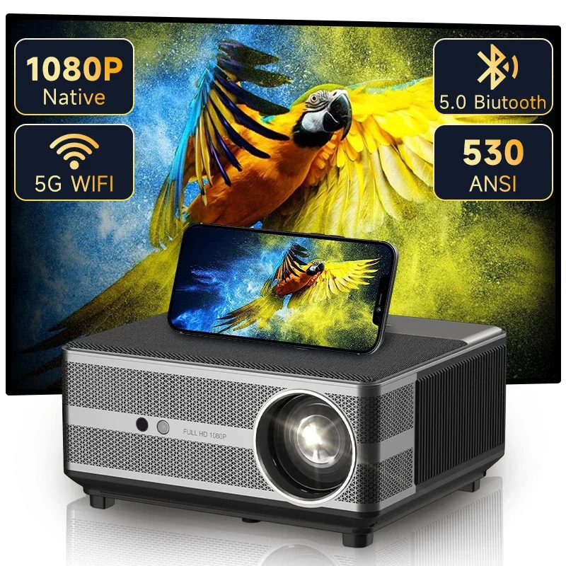 Rigal RD-836A Dustproof Android WIFI Business projectors Presentation equipments Smart 4k Enclosed Projectors for TV Home Cinema