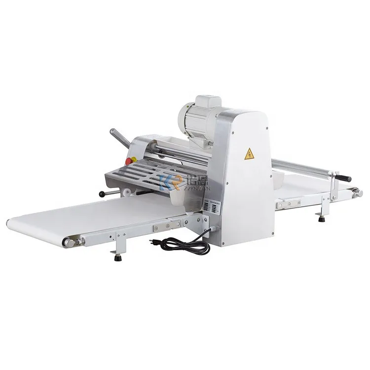 

2025 Table Top Electric Dough Sheeter Roller Croissant Bread Dough Sheeting Shortening Machine for Pie