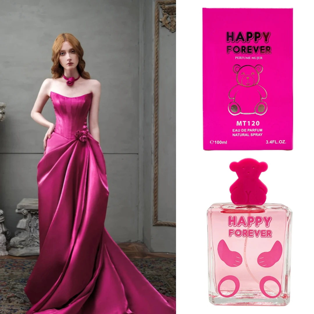 Pink Bear 3.4oz, super large bottle,Women's Eau de Toilette - Delicate XX Note - Feminine and Subtle 100ml.