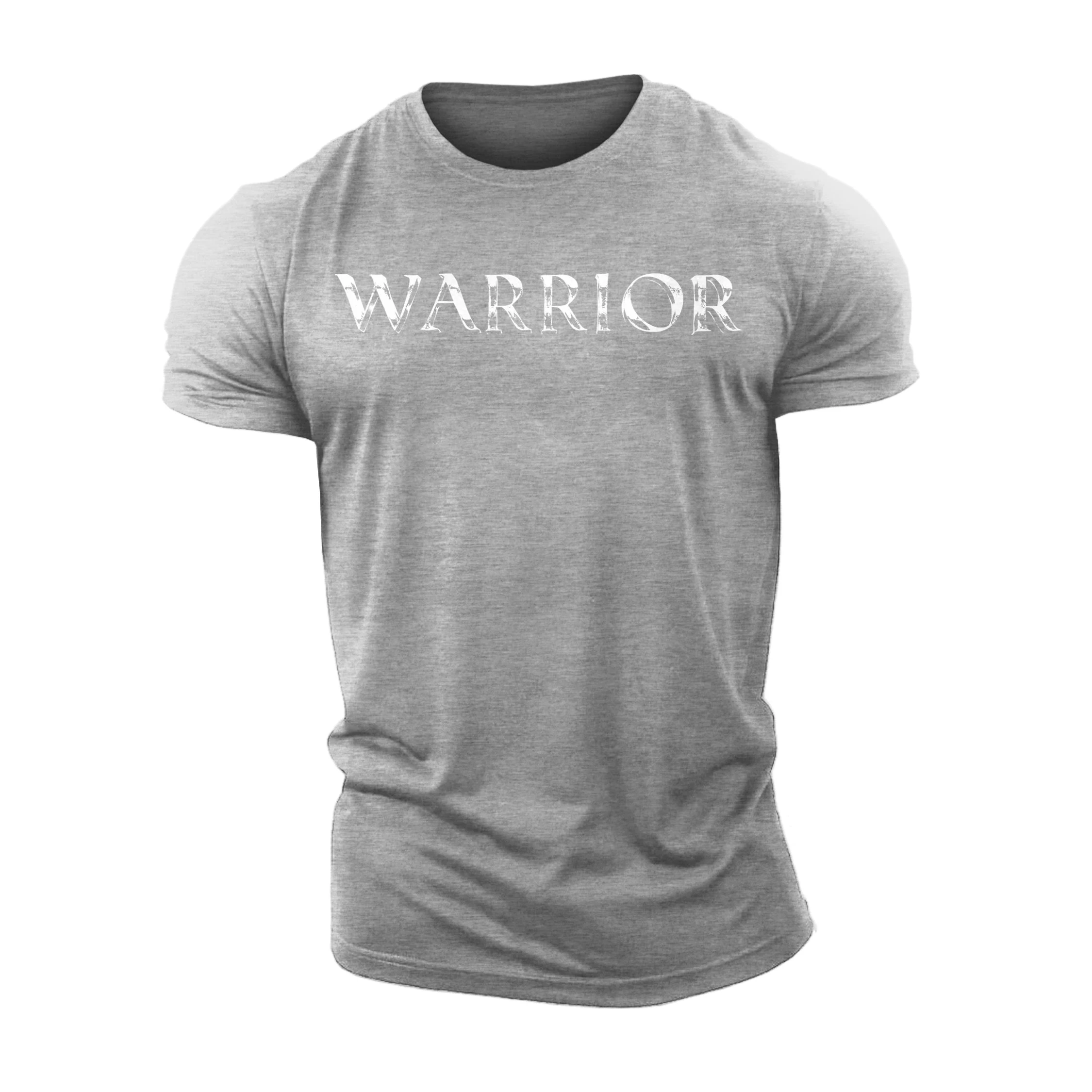 3D Printing Warrior Gym Fitness T-Shirt High Quality Cotton Casual Fashion Men's Short Sleeves Top Muscle Man Tough Guy T-Shirt