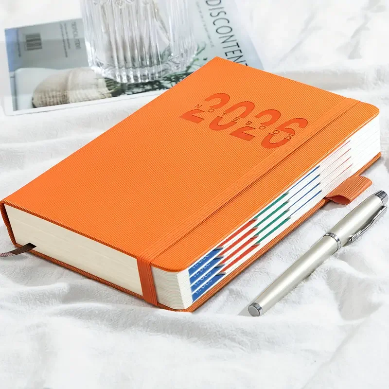 Agenda 2026 A5 Colorida | Agenda Diaria de Papel Grueso de 400 Páginas | Agenda de Tapa Dura para Oficina y Estudiantes