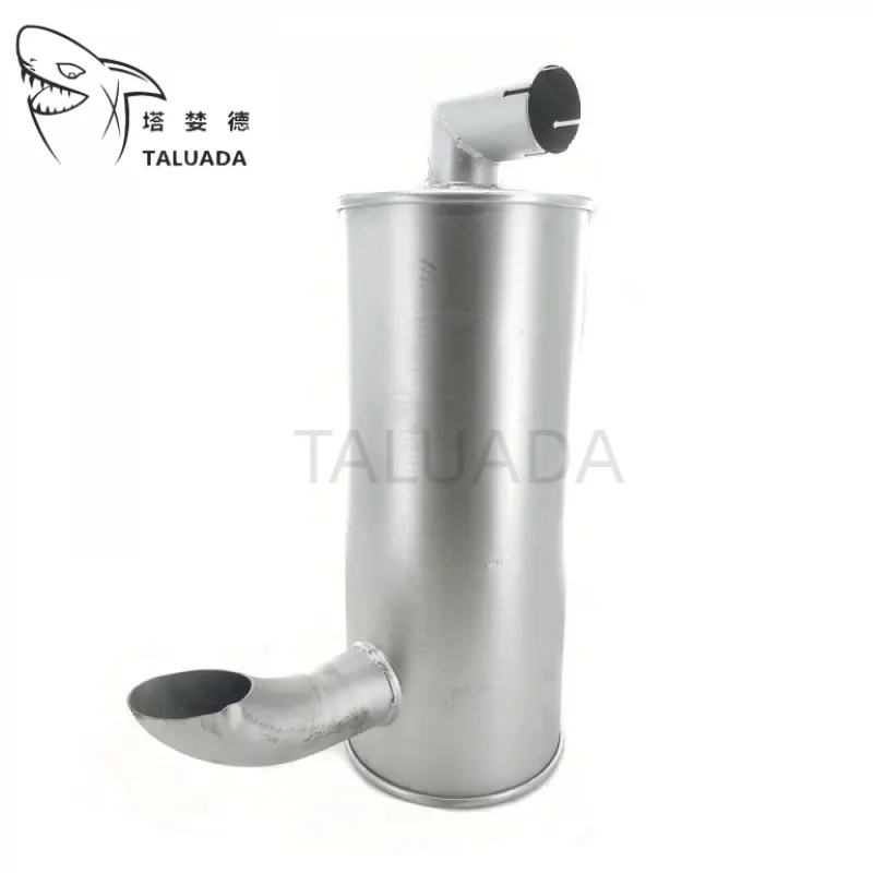 Muffle with Tailpipe For EX200-2 Excavator Engine Sound Damper Exhaust Muffler Alloy 48 Hour Shipping