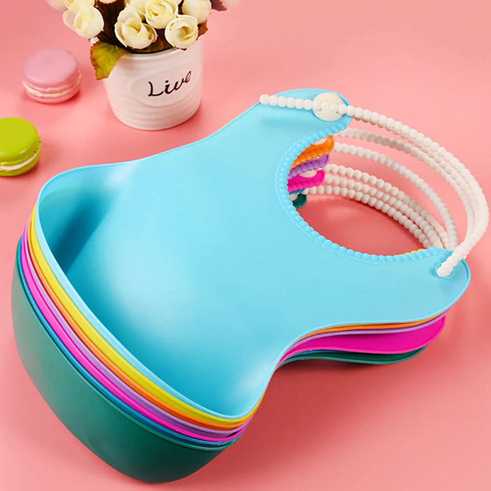 

3Pcs Baby Waterproof Feeding Bib Adjustable Infant Mealtime Bib Child Dining Aid Apron Children Dinning Supply