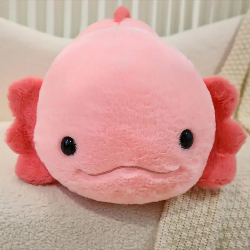 Axolotl 봉제 도롱뇽 봉제 인형 장난감, 부드러운 동물 베개, 귀여운 Axolotl 봉제 동물 봉제 인형, 어린이 및 여성, 17.7 인치