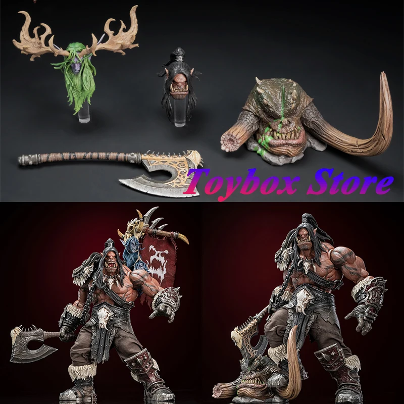 

Hero Toys 1/10 Orc Warrior Action Figure - 7-inch Chief Warrior of the Horde Ornamental Platform Full Set Collectible Model Gift
