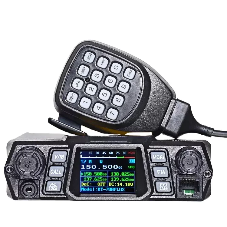 100W Banda Única Saída de Alta Potência Poderoso Veículo Montado VHF KT-780 mais Transceptor de Rádio Móvel para Carro