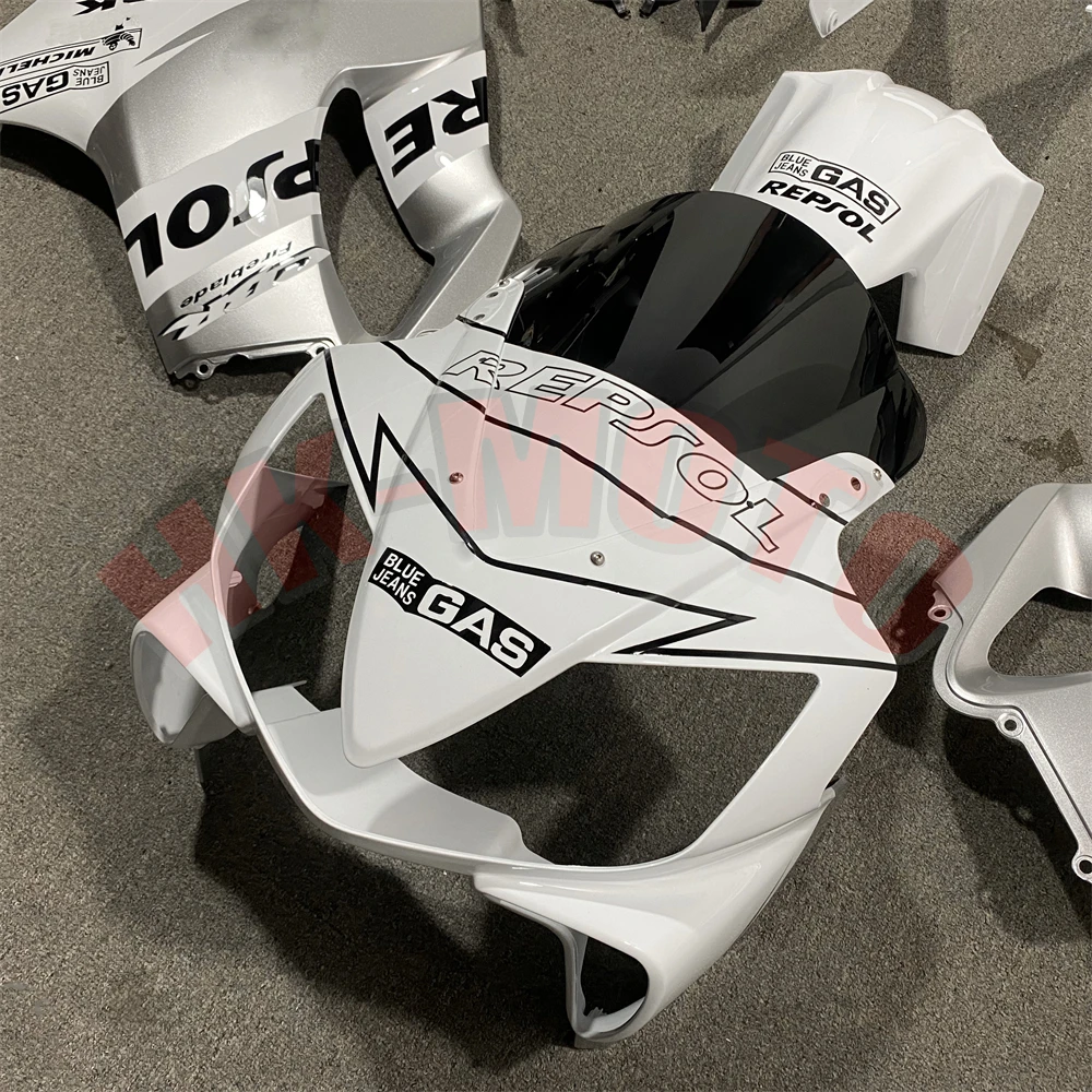 Motorcycle Fairing Kit Fit For CBR 600 CBR600 F4i 2001 2002 2003 Bodywork Set High Quality Abs Injection Silver Repsol