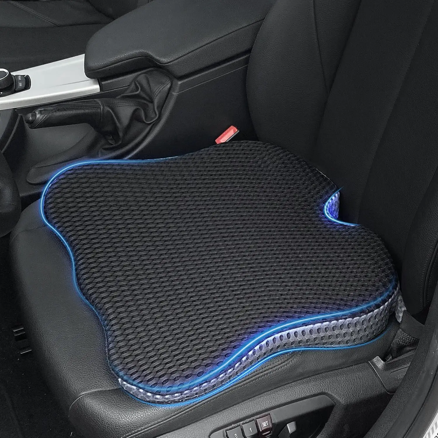 Car Wedge Seat Cushion Memory Foam Memory Foam Car Seat Cushion Driving Seat Cushion Booster Seat Cushion Of Cars Trucks And Van