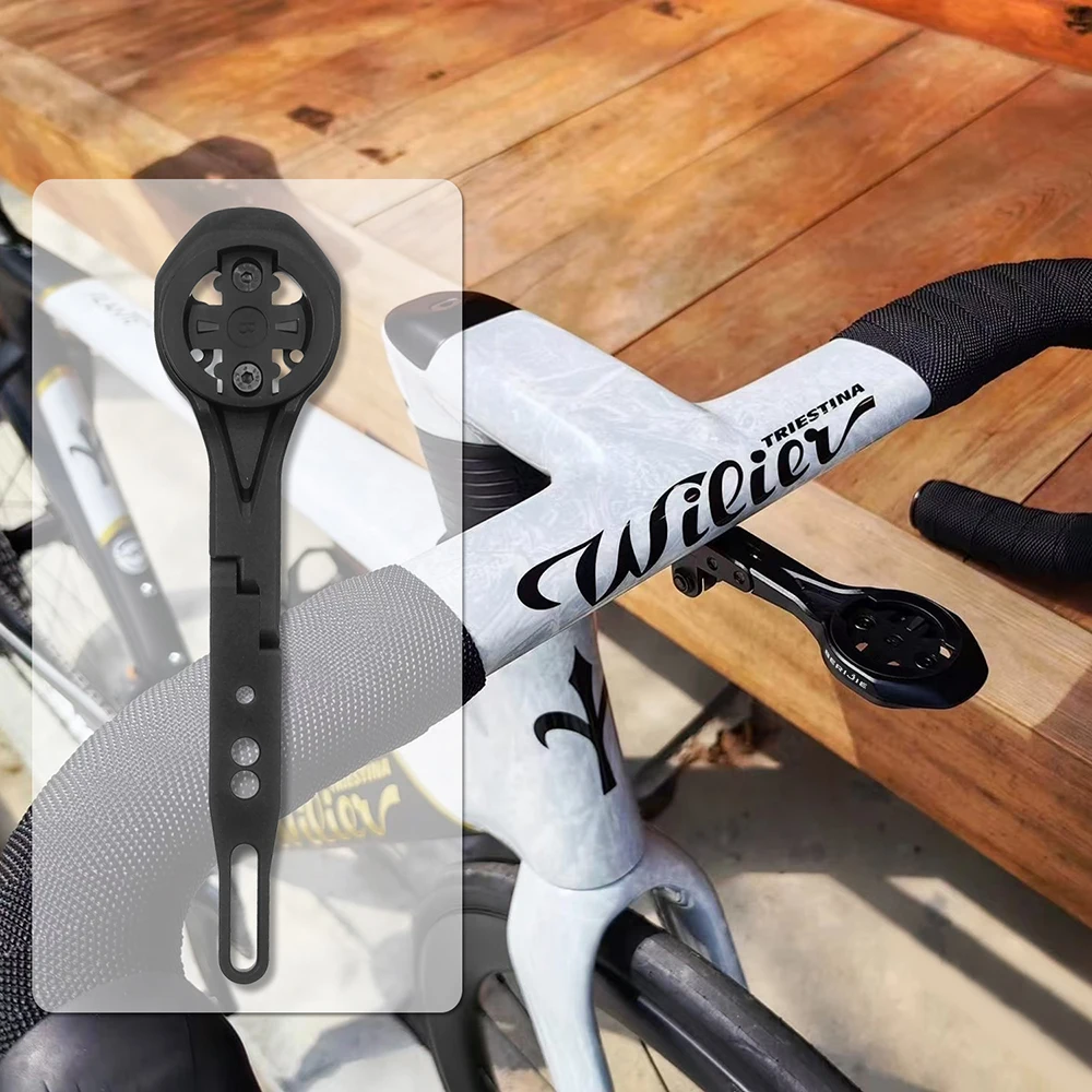 BERIJIE Out Front Aluminum Alloy Bicycle Computer Mount,For Road/MTB handlebar Holder support for Gopro/Garmin/Bryton/Wahoo