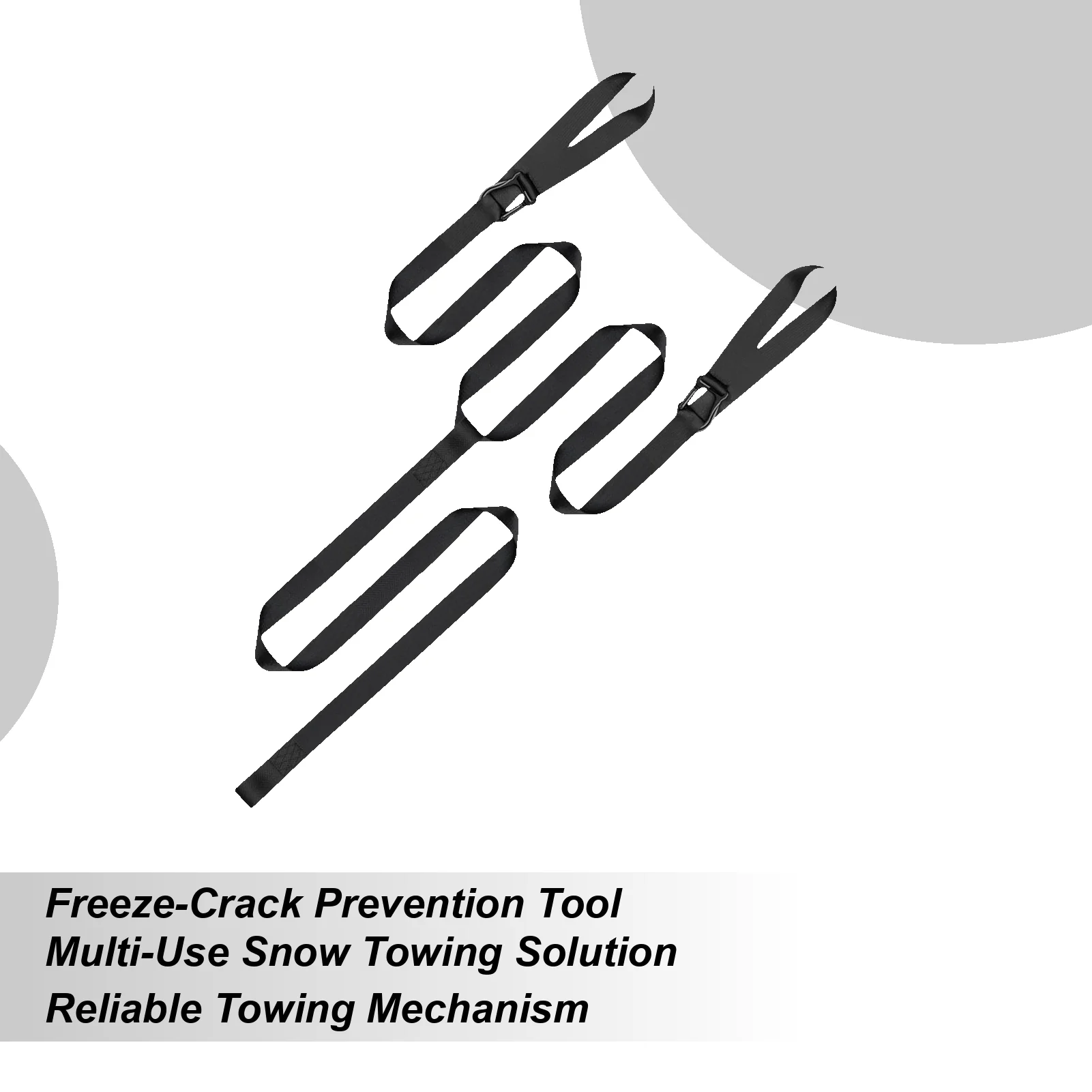 Tow Rope Reinforced Safety Tool Strong Snow Off Road Tow Rope For Winter Off Road Adventures Camping Snowboards Trail Riding