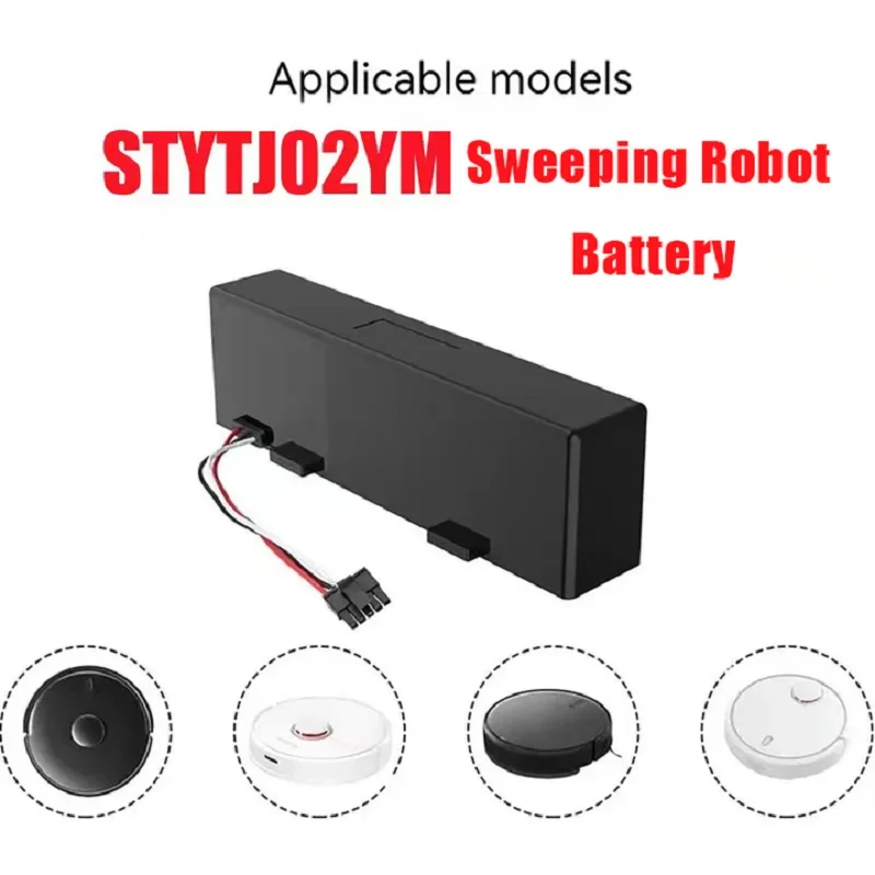 

New STYTJ02YM for 14.8V 3200mah Xiaomi Mop Pro Robot Vacuum Cleaner Replacement Battery for Yunmi MVVO1-JG Haier JX37
