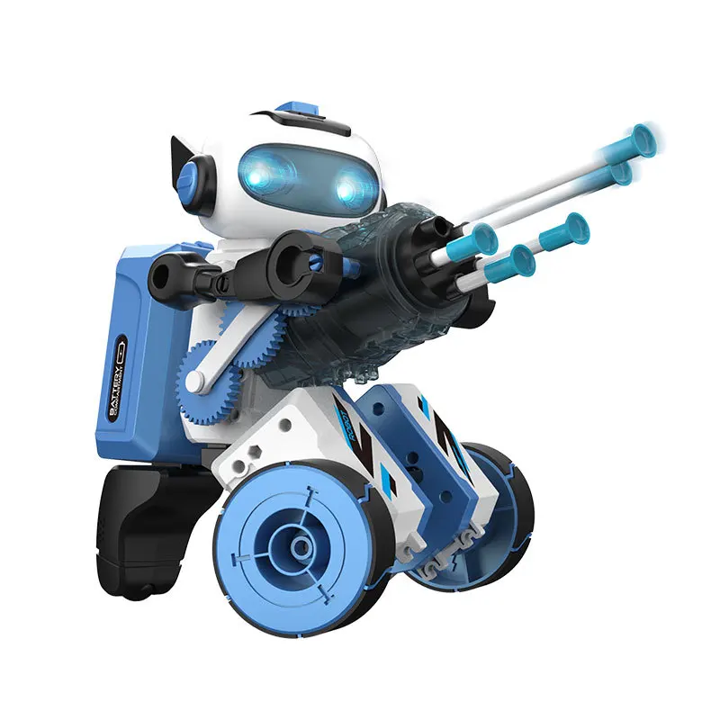 

2.4G Remote control programming robot three-in-one STEM science education assembly electric model transformable robot