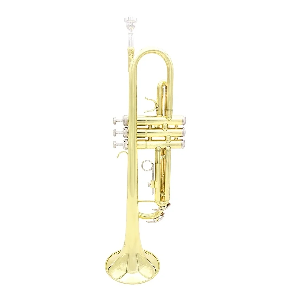 SLADE Bb Trumpet Brass Body Trumpet Set with Storage Case Accessories Professional Brass Instruments B-flat Gold Trumpet