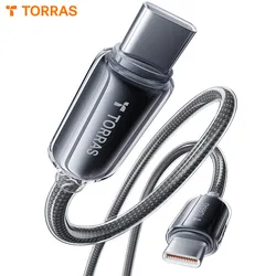 TORRAS-USB c-usb c接続ケーブル、急速充電、60w、6フィート、iphone 15、14、13、12 pro max、samsungシリーズ