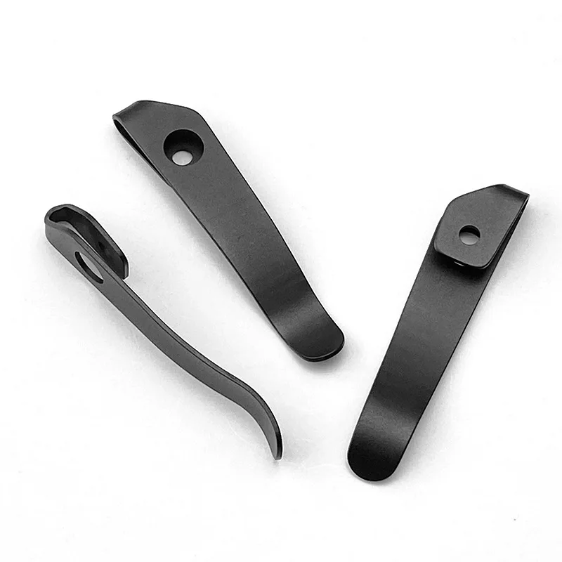 1PCS Titanium Deep Carry Pocket Clip Custom Hand Made Back Clip Waist Clamp for Strider SNG/SMF Folding Tool