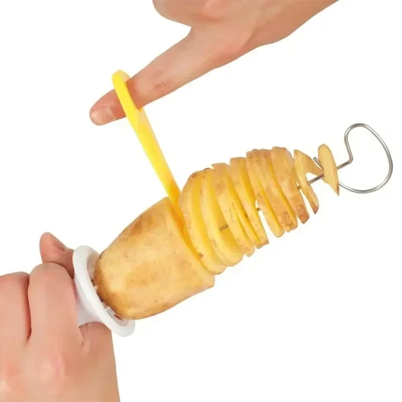 Potato Spiral Cutter Vegetable Slicer Kitchen Tools Gadgets Whirlwind Tower Maker Accessories