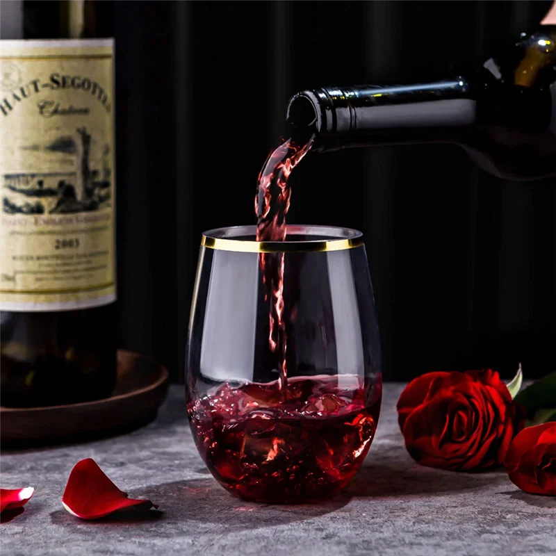 

AD23-20 шт. одноразовые бокалы для вина без ножки пластиковые чашки для вина прозрачные стаканы для питья для вечеринки