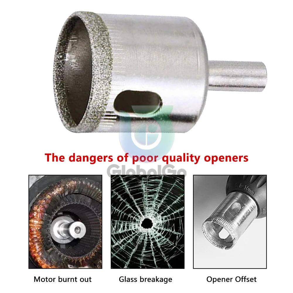 6-32mm Diamond Coated Center Drill Bits Marble Granite Vitrified Tile Hole Opener Diamond Drill Bit Hole Saw Tool