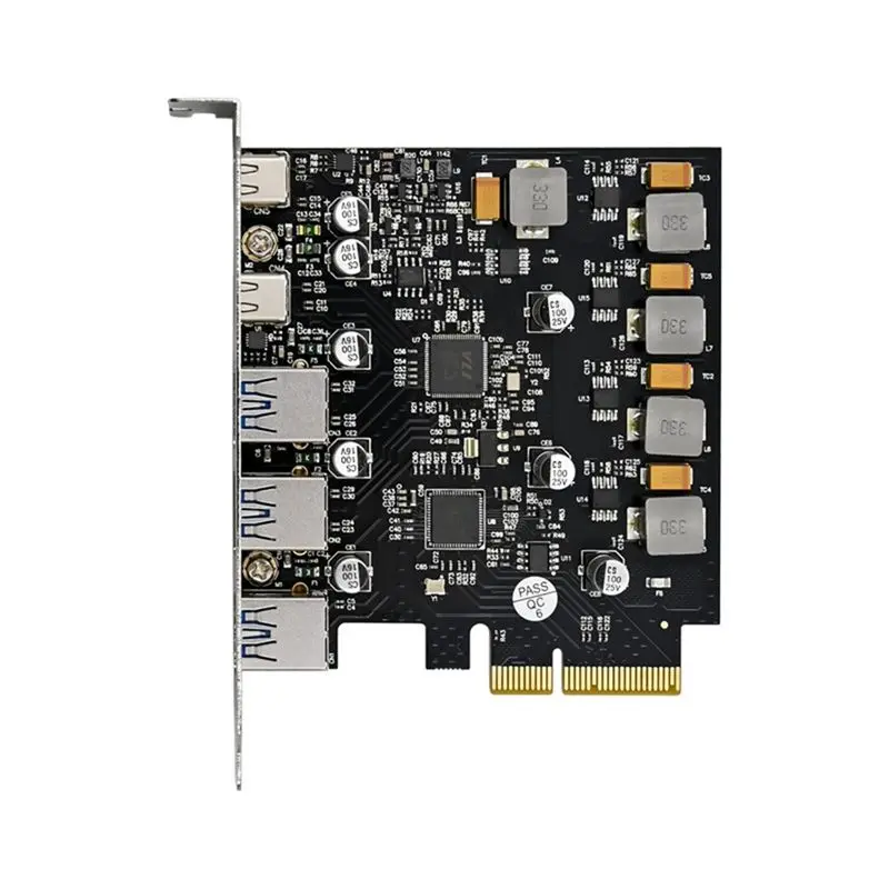PCIE X4 ASM3142 3A2C 10G USB3.1 Control Expansion Card PCIE Industrial Server Grade High-Speed Conversion Card