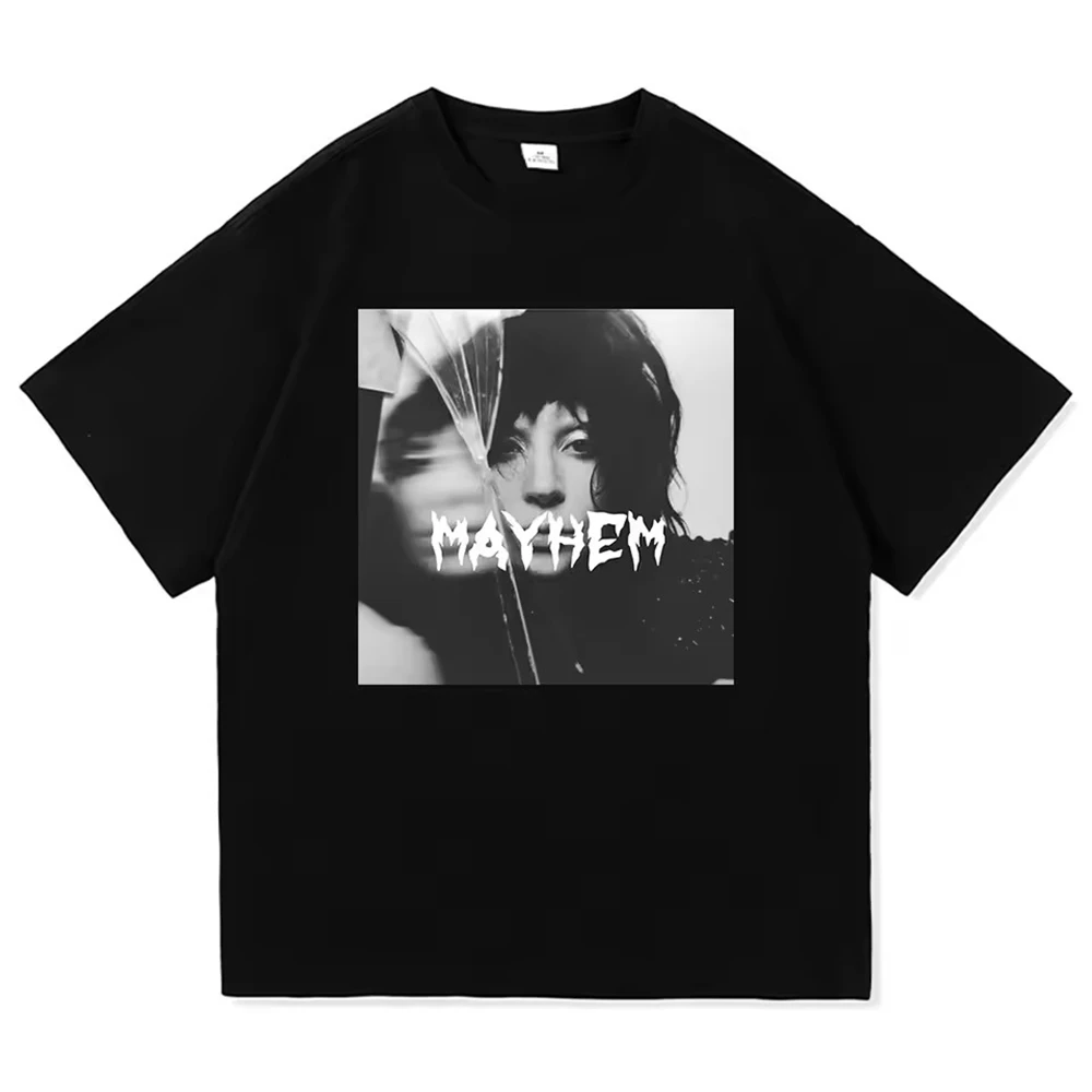 Lady Gaga Mayhem New Album Tee Shirt Homme New in Top Tees Men Clothing short sleeve Round Neck Printing Pullover T-Shirt 50513 image 2