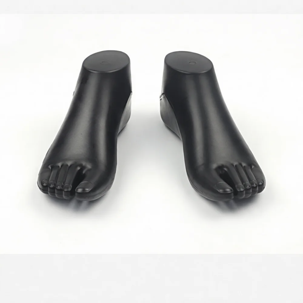Durable Plastic Foot Mannequin For Shoes Display Split Toe Shoe Tree Support Stands For Sandals Sneakers Maintenance Tool