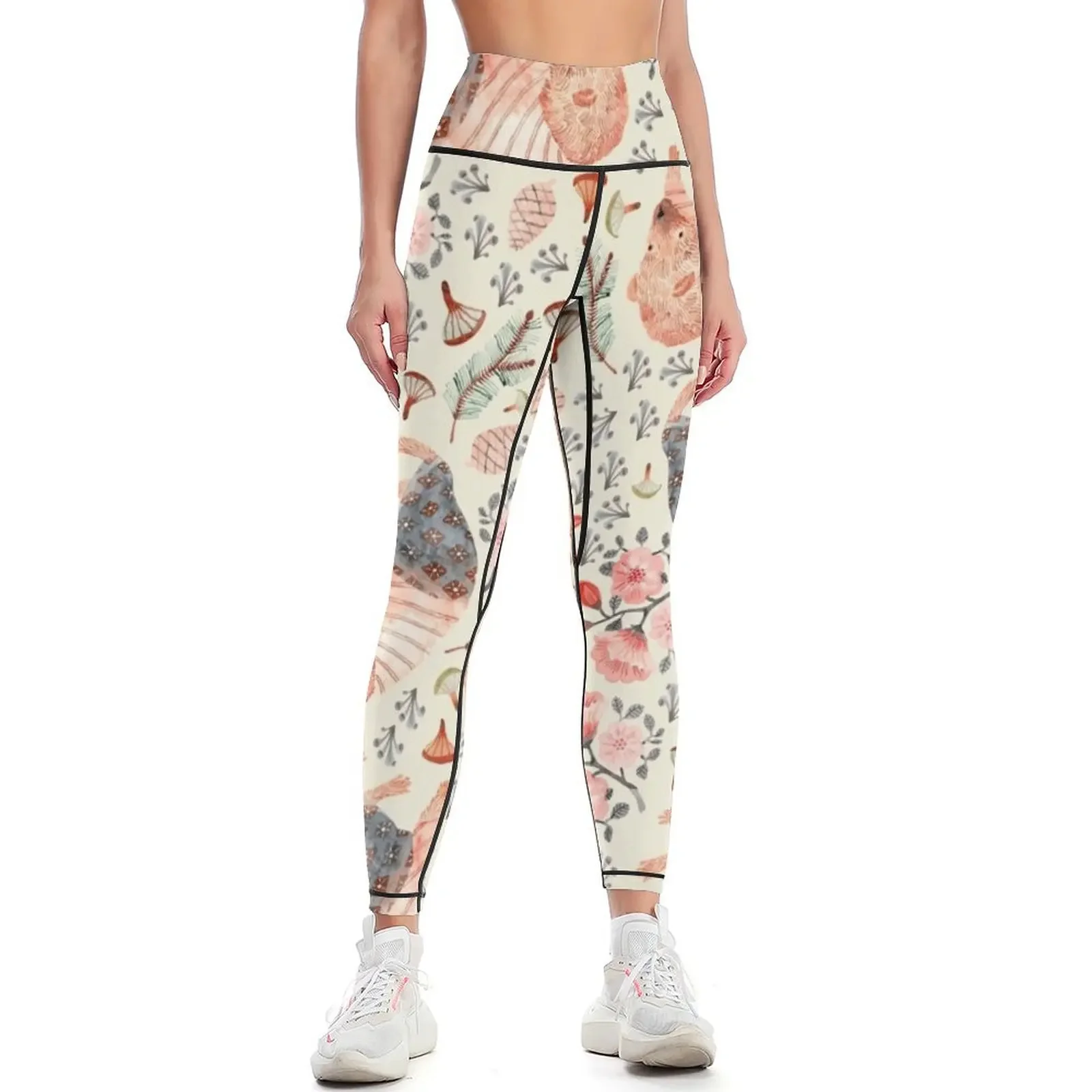 

Tumbling bear cub Leggings sporty woman gym Sports female Fitness clothing for physical Womens Leggings