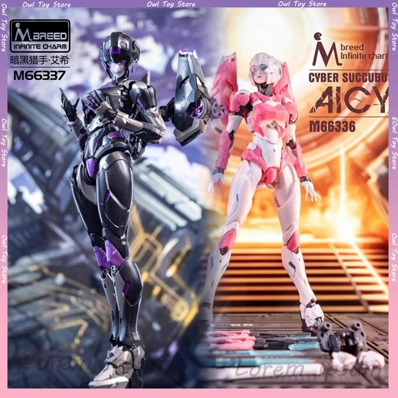 M66337/6 Figure M Breed Infinite Charm Transformers Anime Figure Dark Arcee Figure Pvc Statue Model Collection Desk Toys Gift